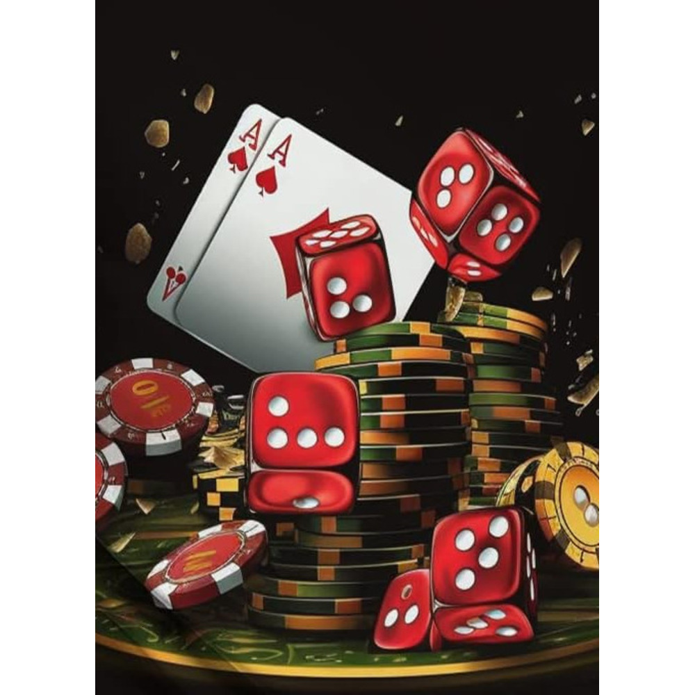 Mens T shirt Casino Chips and Poker Print T-Shirts cool Casual Novelty Tee Top for Men's tee Casual tops summer clothes Hip hop trend