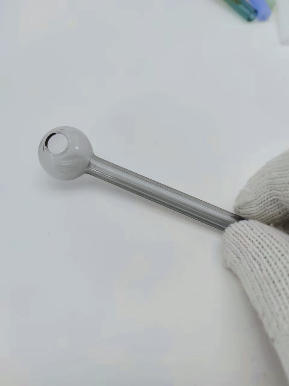 Large Capacity Elegant Glass Pipe with Integral Burner Available Sizes 10k #50-400