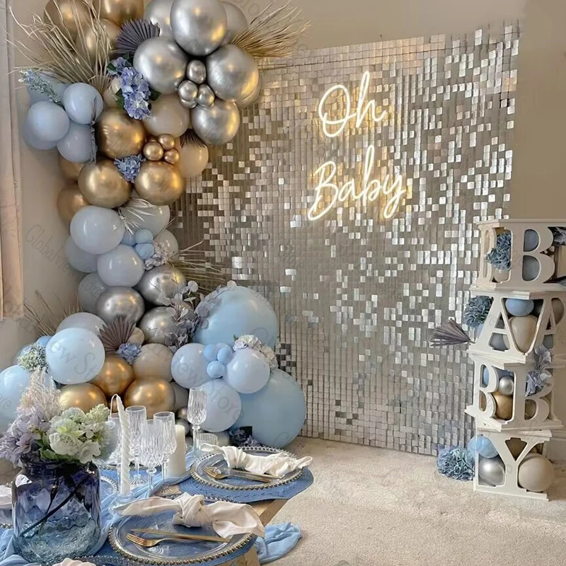 BABY Blocks Baby Shower Decoration Hollow Baby Cubes Letter A-Z Balloon Filling Boxes Foam Board First Birthday Party Decor 241024