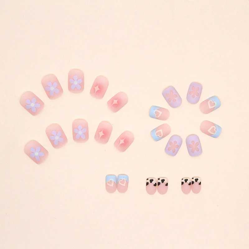 24 PCs Fake Nails with 1 Nail Glue and 1 Nail FileXJ2410