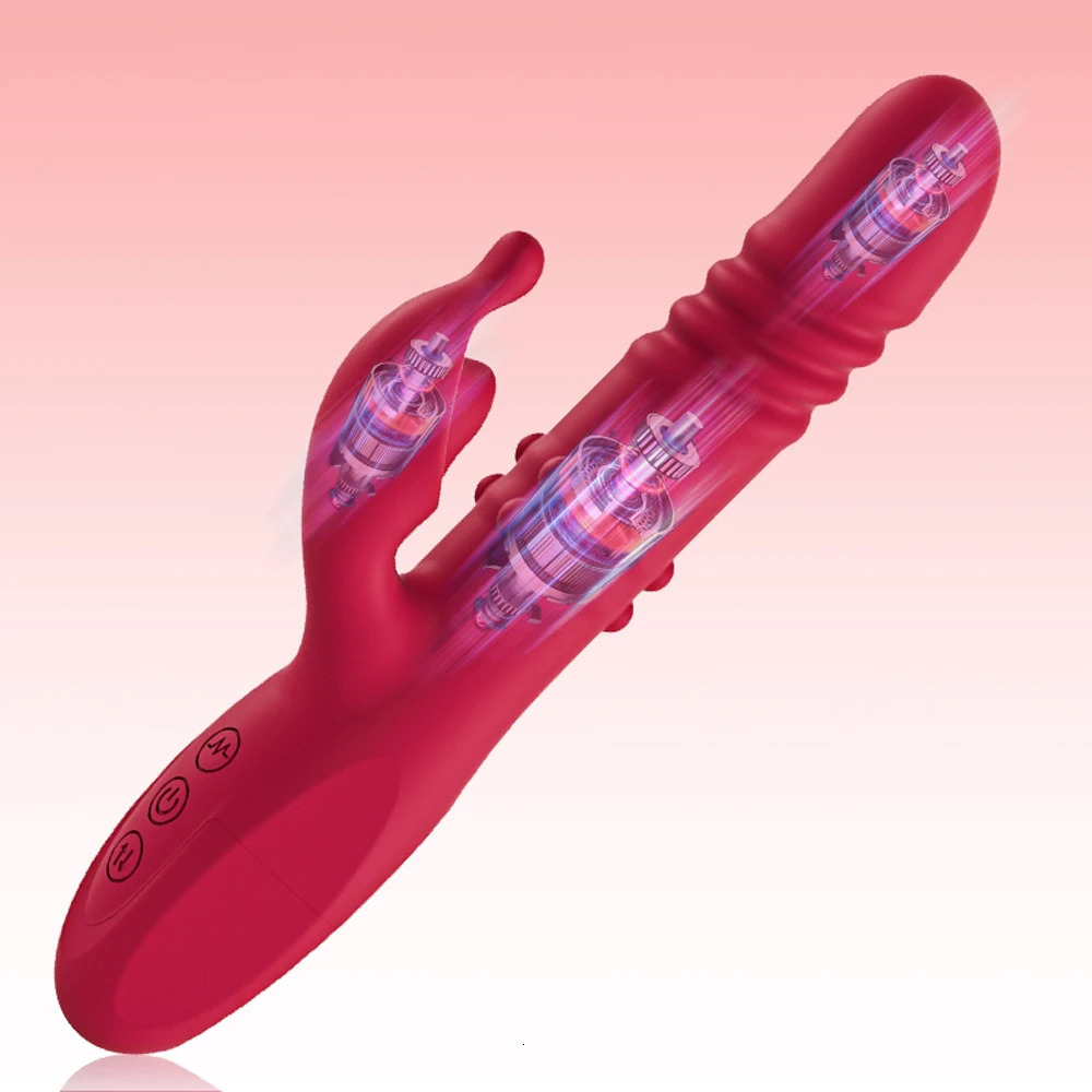 Rabbit Vibrators Thrusting Dildo for Women 10 Vibration Thrust Rotating Mode Clit G Spot Stimulator Sex Toys Couple Pleasure 241113 - view 7