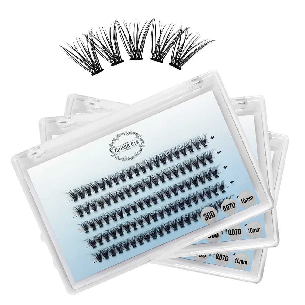 100 clusters of eyelashes natural hair personal eyelashes 20D/30D artificial mink DIY ready-made fan 8-16 mixed low false eyelashesW241024