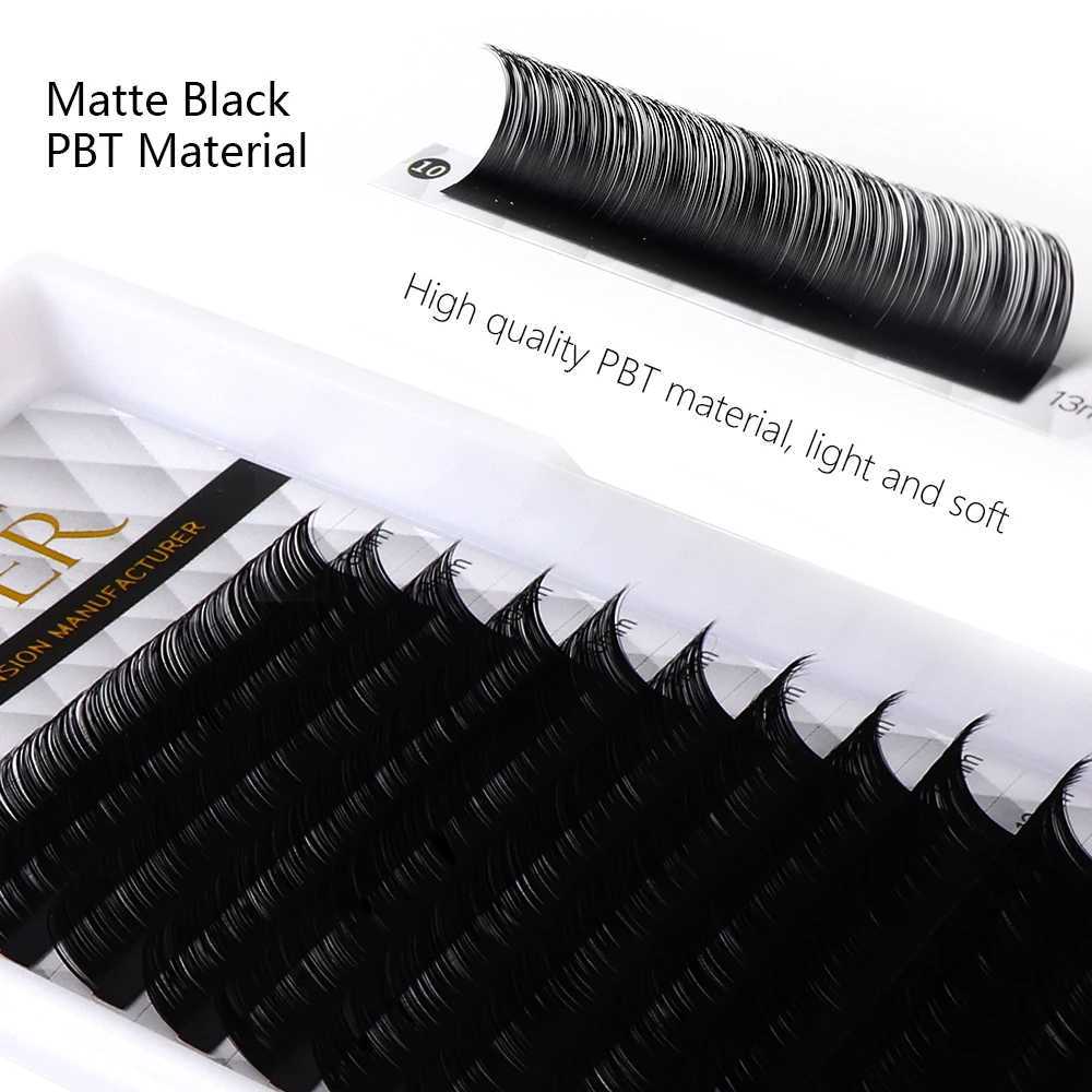 Befer 12 Rows Personal Eyelash Extension C/CC/D Curling Matte Black Classic Eyelash Natural Soft Makeup Eyelash Wholesale SuppliesW241024
