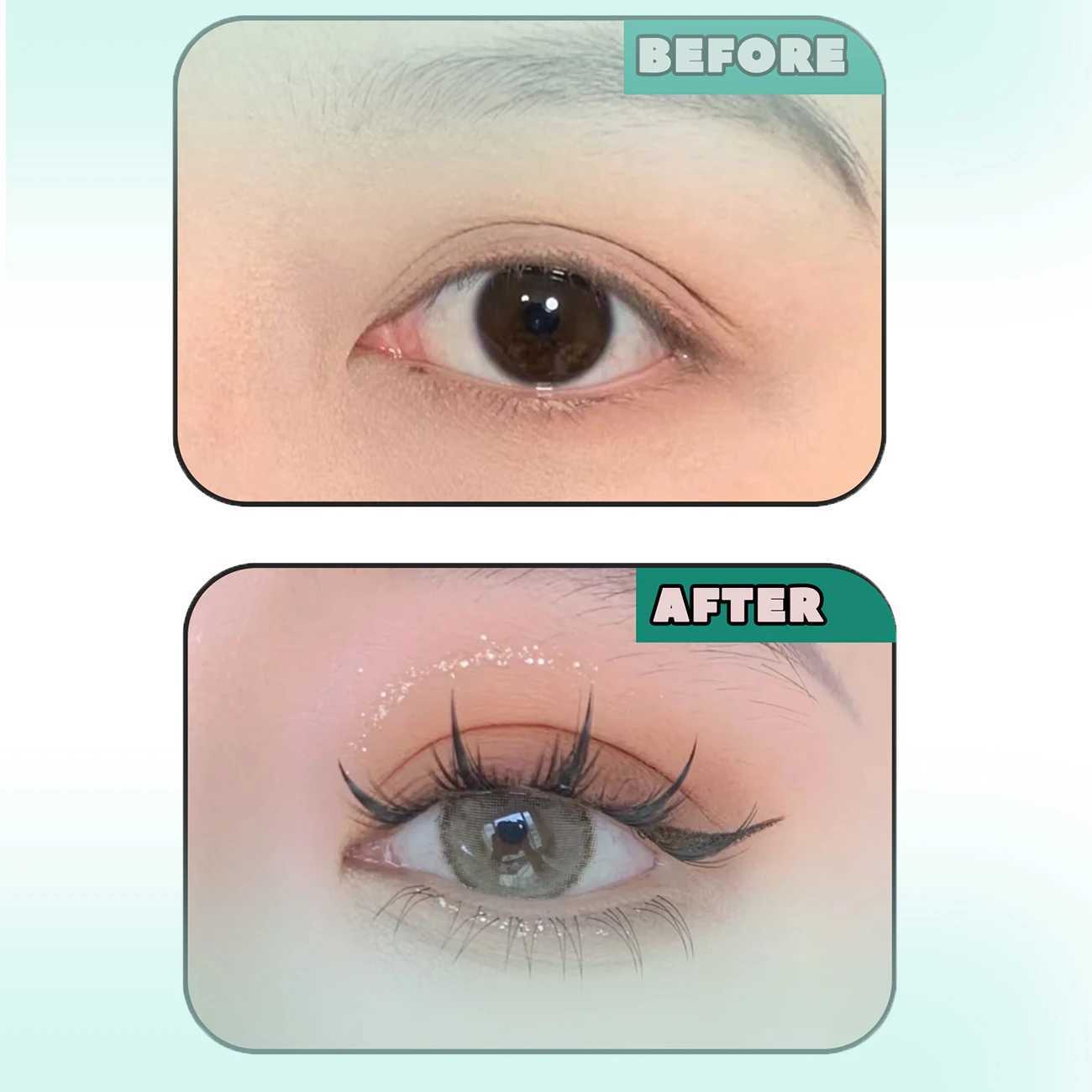 False eyelashes 320 Clusters Personal eyelashes Mixed length eyelash book Soft and natural appearance Fox eyelashes Korean cute makeup eyelashesW24102