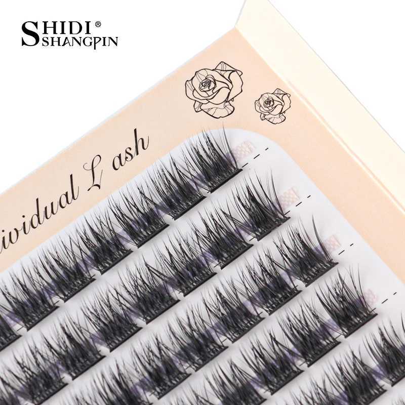6 rows of 72 clusters of personal false eyelashes 10/12/14mm Wispy fluffy false eyelash makeup tool eyelash extension tool CiliosW241024