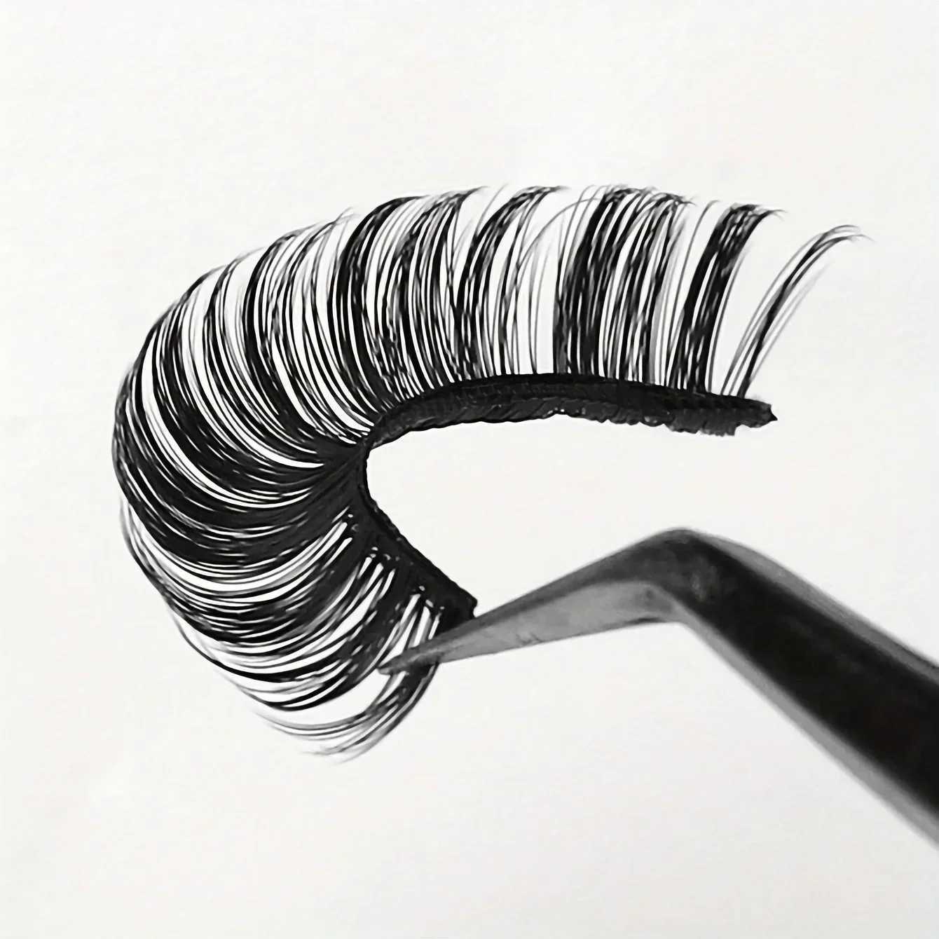 10 pairs of Russian striped eyelashes DD curly false eyelashes fluffy Wispy faux mink bagW241024