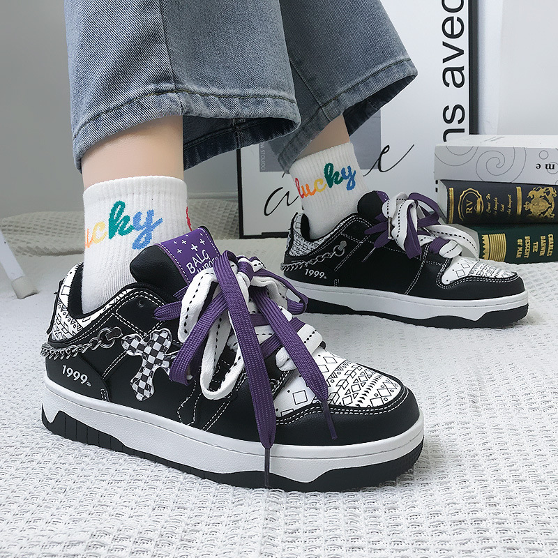 New Versatile Couple Men and Women Casual Student Skateboarding Shoes
