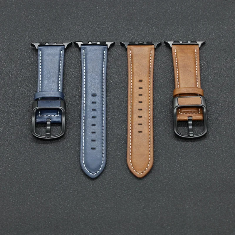 PU Leather strap For Apple watch band 44mm 45mm 41mm 40mm 42mm mm correa bracelet series 4 5 6 SE 7 8 9 10 ultra2 49mm 241010