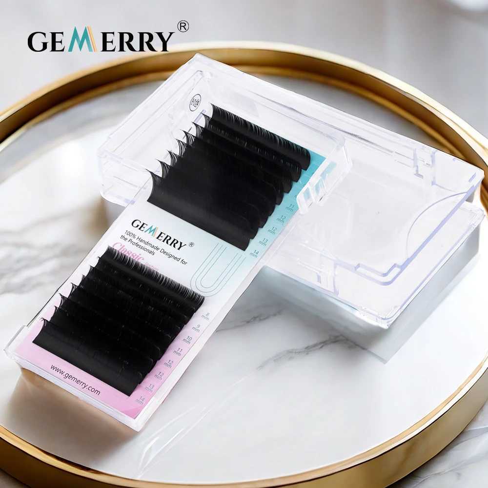 Gemerry LC Curly Fox Eyelash Extension mink Silk Tilt 115 Manga Single Eye Flying Style Camellia Personal Eyelash Makeup ToolW241024