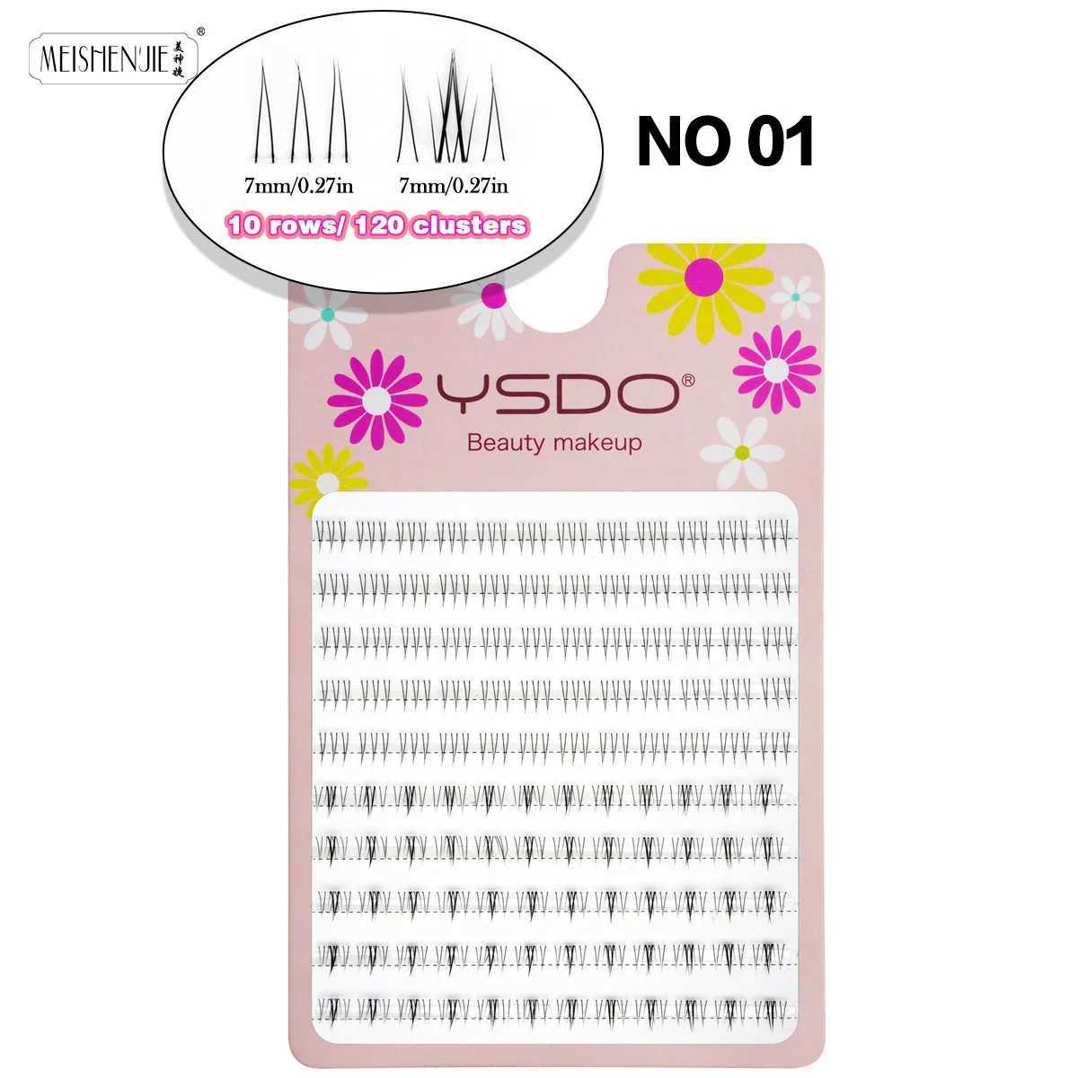 New 10 row personal eyelash natural appearance DIY cluster eyelash reusable extended comic eyelash makeup tool artificial Cils maquillajeW241024