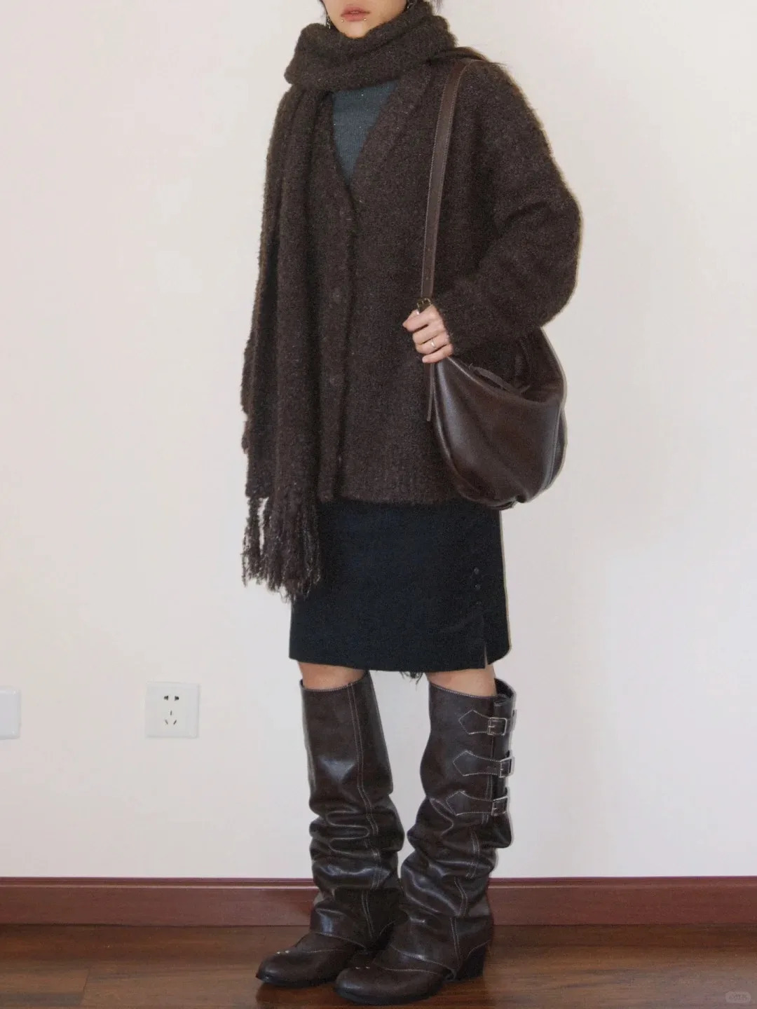 2024 High Quality y2k style Vintage Detachable Boot Barrel Western Boots for Women Black Belt Straps Boot Shoes 240926