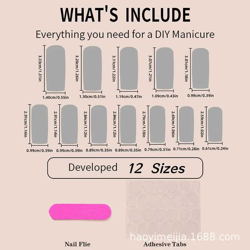 10pcs French Handmade False Nails Bow Pearl Bandage Entanglement Press on Nail For Women and Girls Removable Nail stickersXJ241025