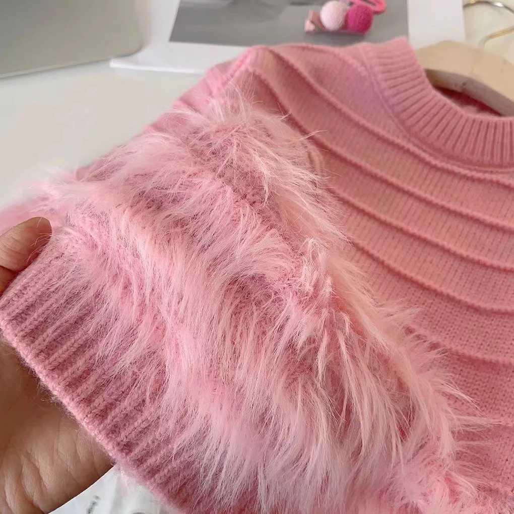 Fashion girls sweaters autumn new girls tops knitted childrens sweaters W241025