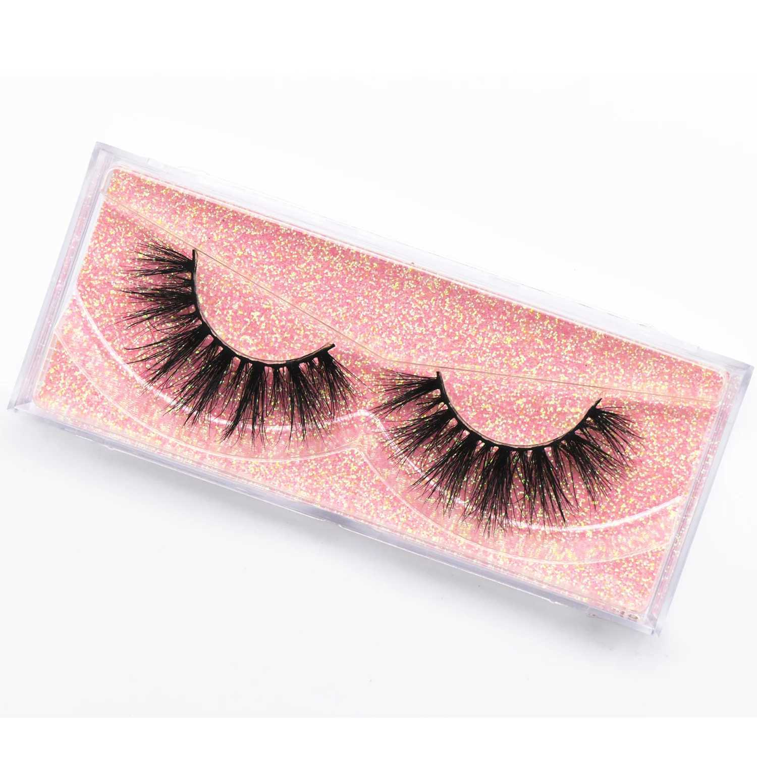 E19 mink eyelashes 3D mink false eyelashes fluffy full eyelashes Crisscross mink false eyelashes round Wispy eyelashes extended makeupW241024