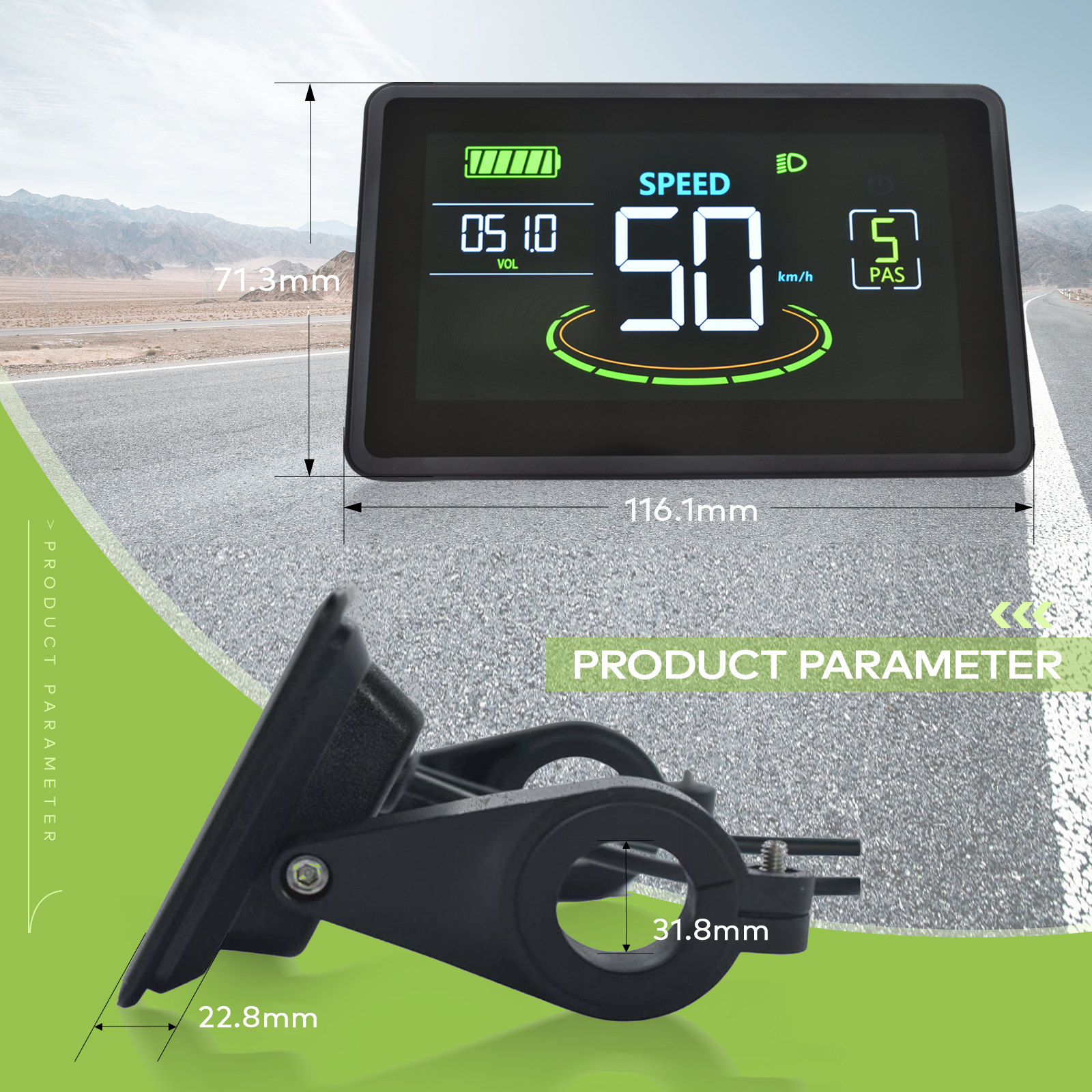 High-Performance H6C Cycle Tracker LED Screen Bike Monitoring System