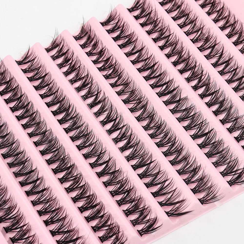 48/160/200Pcs cluster eyelash extension 10-40D 0.07C natural style personal eyelash handmade eyelash bundle fluffy eyelashW241024