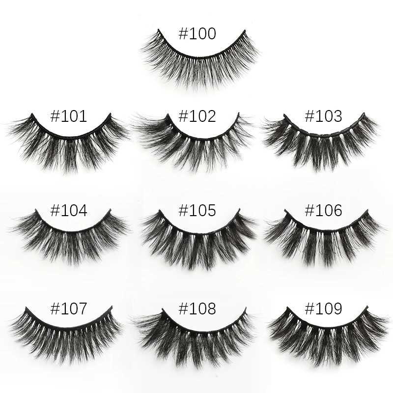 4/10/20/100 PC Wholesale False Eyelash 3D Mink Natural Appearance Reusable Messy False Eyelash Extension Bulk Cilios MakeupW241024