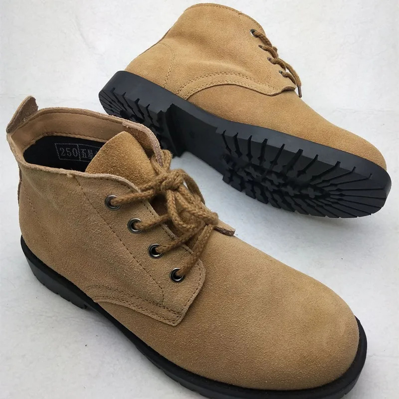 Mens leather casual breathable boots for outdoor camping climbing hiking war fighting hiking hunting training cargo shoes 241024