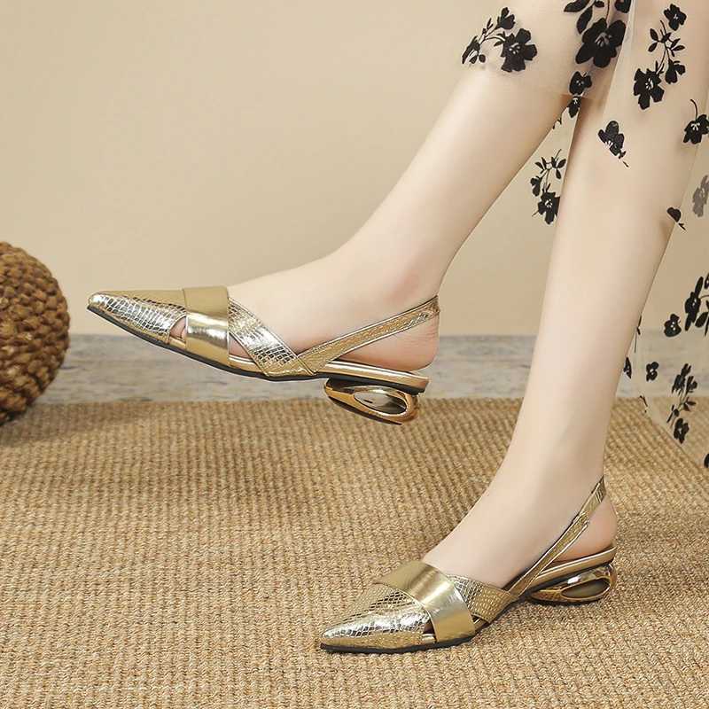 New Arrival Beautiful mid high heel hollow toe sandals with a brand new style solid color summer camisole shoes fashionable womens sandals T250110