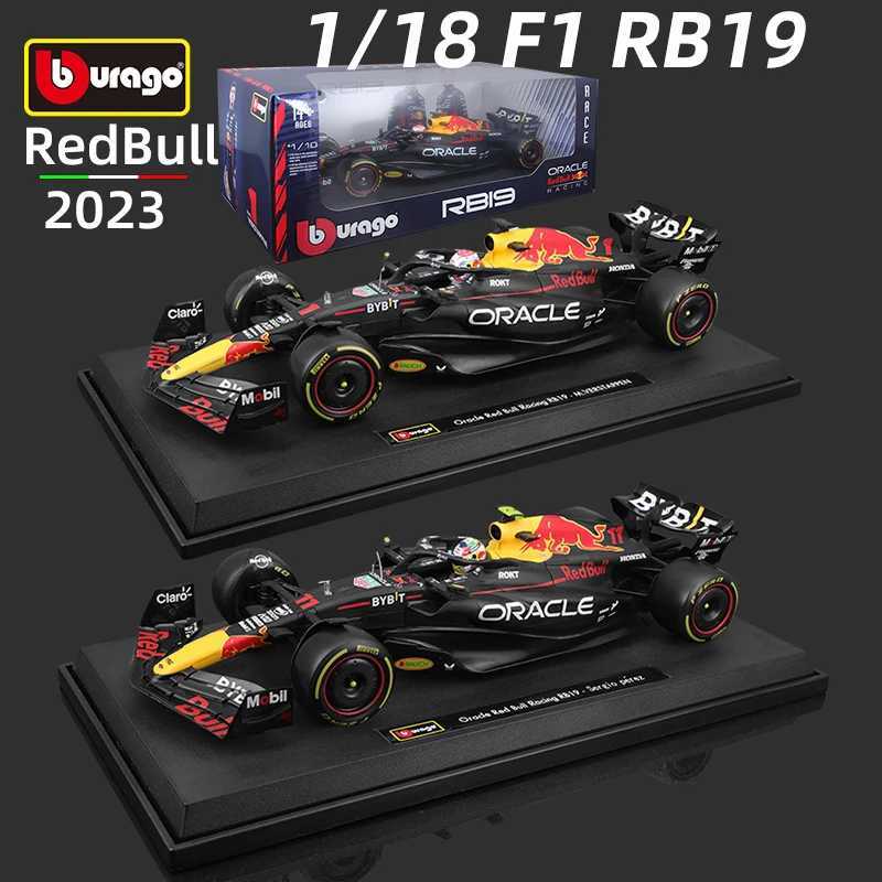 Bburago 1 18 Red Bull RB19 F1 Model 2023 Formula Racing Large Size Special Edition #1 Max Verstappen Alloy Die Casting Toy X241024