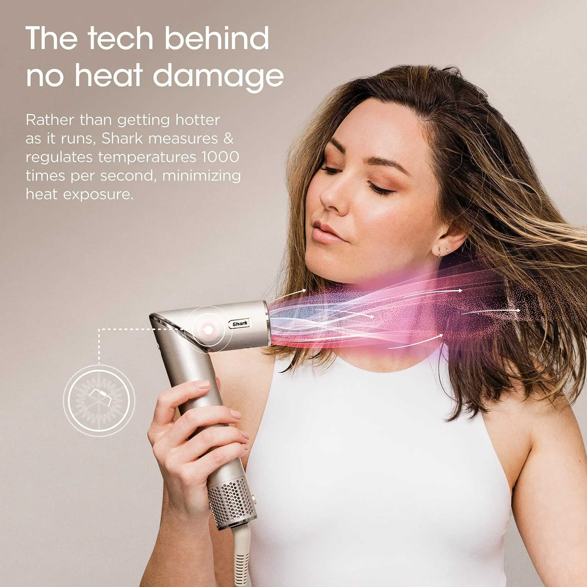 Shark 5-In-1 Multi Functional Stylist Automatic Curler Care Home Intelligent High Speed Hair Drying Hine Hd430 W241025