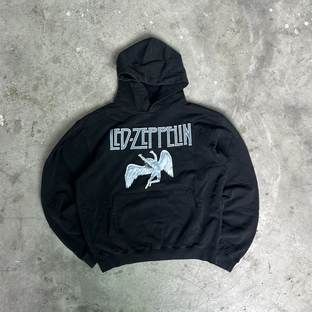 Frog Drift Fashion Streetwear Hip Hop Printed Sweatshirt Vintage Clothing Casual Pullover Loose Oversized Hoodies For Men 241021