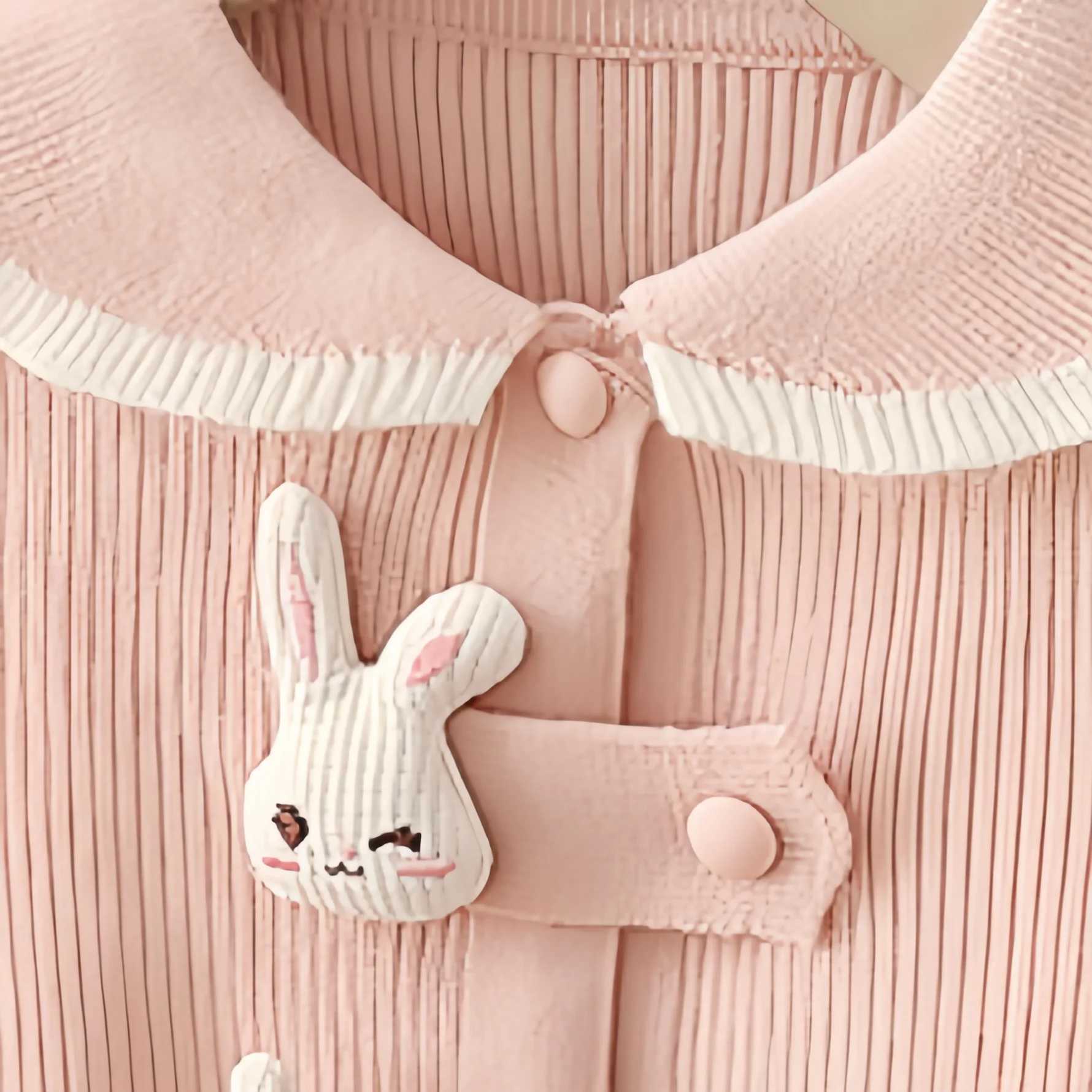 Baby and toddler girl sweater vest cartoon rabbit Korean style kangaroo hoodie fashionable baby knitted card spring August 2024 W241025