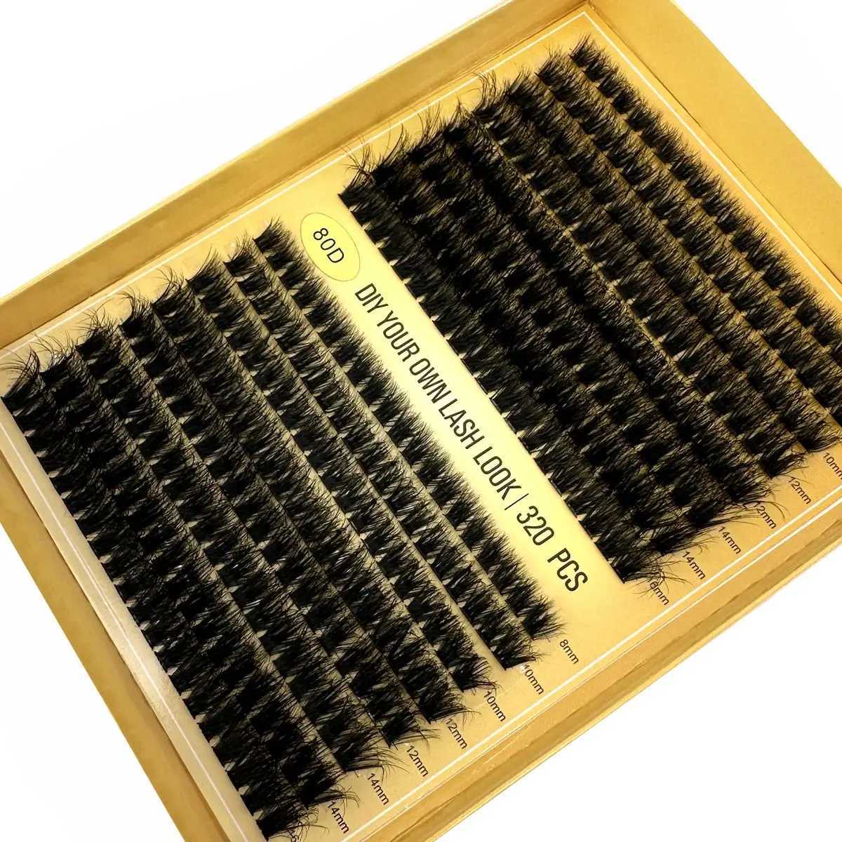 New 320 tuft mink eyelashes 60/80/100D eyelash extension loose personal false eyelashes Russian curly eyelash makeup CiliasW241024