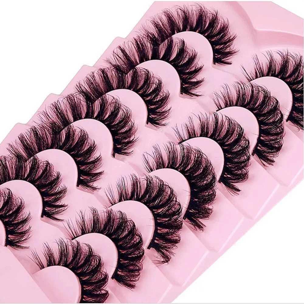 7 pairs of Russian striped eyelashes with thick and fluffy false eyelashesW241024