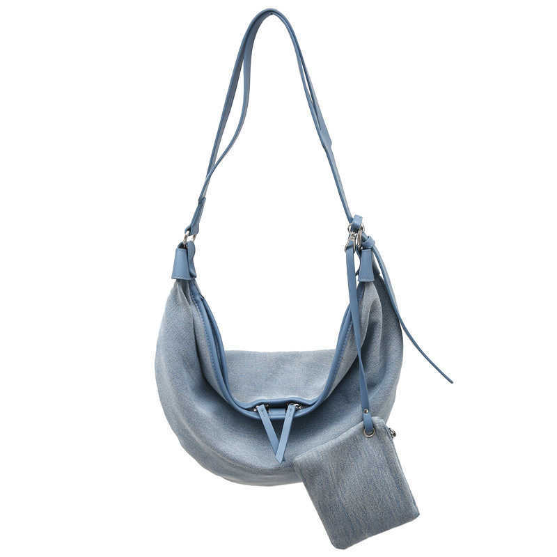 Shoulder Bag Crossbody Bag Trendy Cool Cowboy Bag Pattern Fashion Big Bag Korean Version South Korean Silk Simple 241015