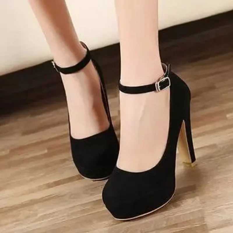 High Quality The Trend of Womens Pump Thick High Heels Old High Heels and Womens Ultra High Heels in Autumn T241024