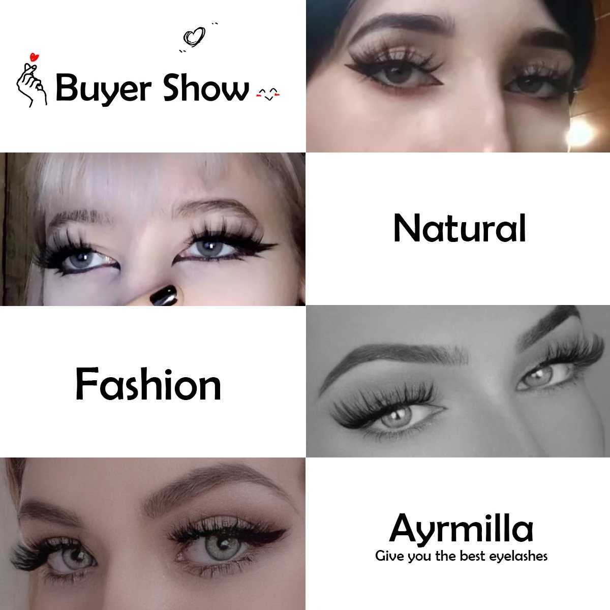 5/10 pairs of 3D mink eyelashes natural eyelashes dramatic false eyelashes artificial eyelashes wholesale false eyelash extensions maquiagemW241024