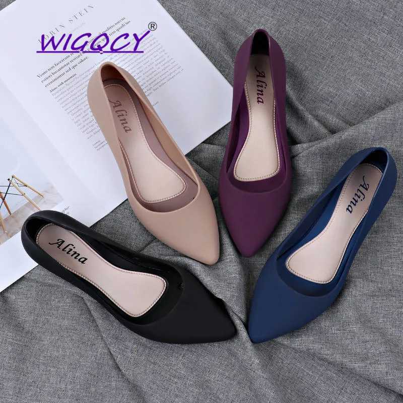 High Quality Pointed shallow wedge pump womens shoes for spring and autumn womens elegant and casual work low foot and smooth casual womens shoes T241