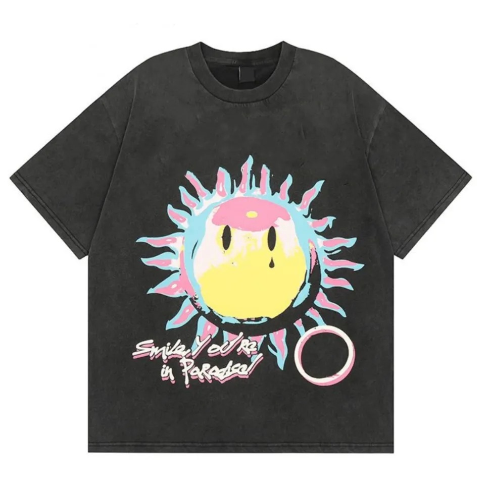 Designer Mens T Shirt Men Womens Shirts Summer Fashion clothes Tshirt Wash Letters Casual streetwear Washed Short Sleeve Man Tee Woman Tops Clothing US/EU Size S-XL