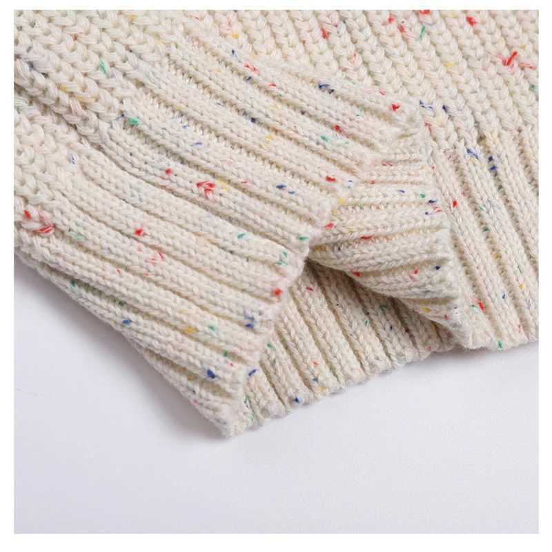 Boys and Girls Knitted Zipper Childrens Winter Clothing Boys Cotton Oversized Sweater Casual Short Cable Knitted Baby Sweater W241025