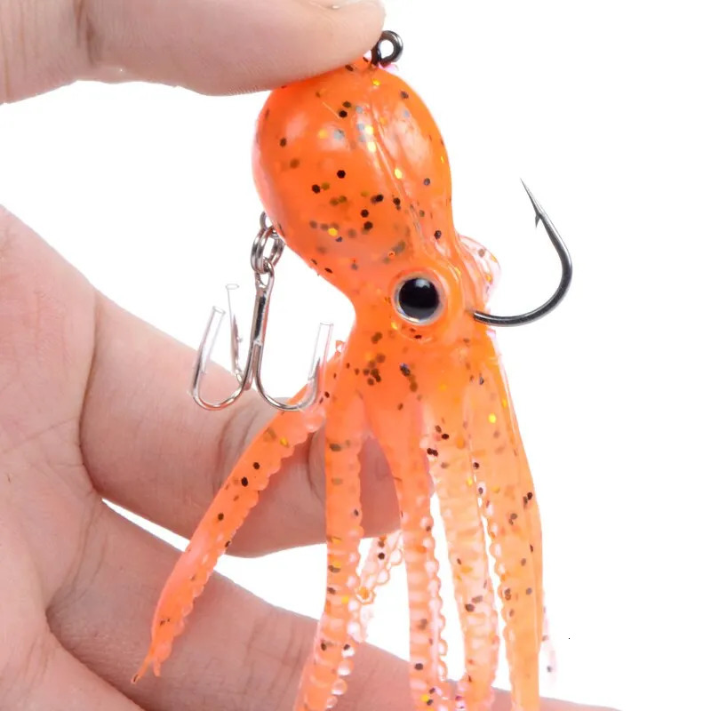 MEREDITH Builtin Counterweight Fishing Lure 23g 9cm Long Tail Soft Octopus Artificial Silicone Bait 241024