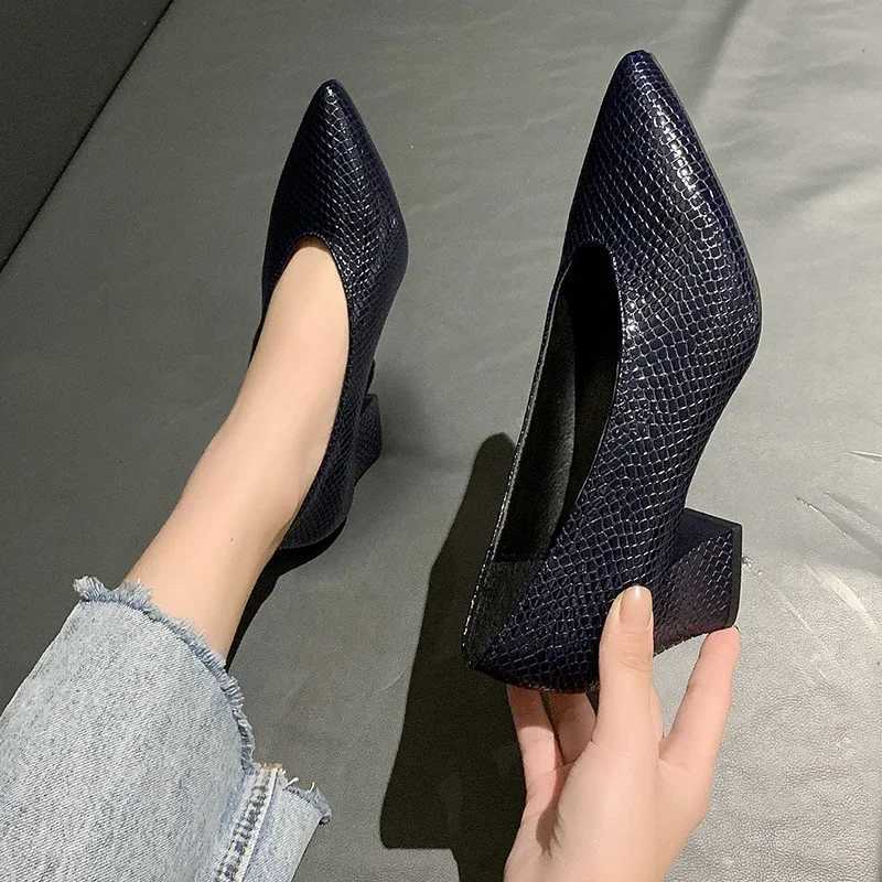 High Quality Sexy Pointed Toe Womens Shoe Designer High Heels Fad Leather Shoes Trend New Luxury Party Pump Shallow Zapatos Mujer T241024
