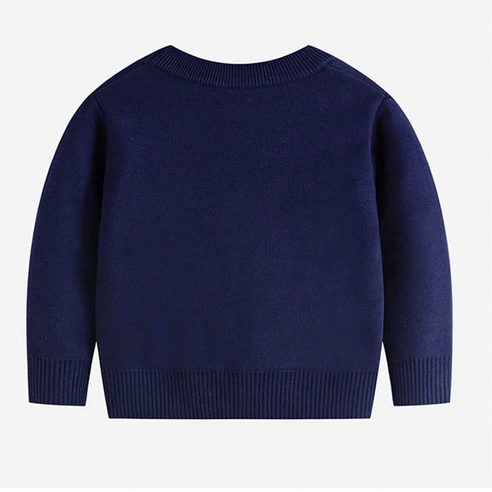 New Fashion Christmas Childrens Sweater Casual Baby Warm Elk Printed Knitted Girls Sweater Boys and Girls Cute Christmas Tree Pulling Clothes W241025