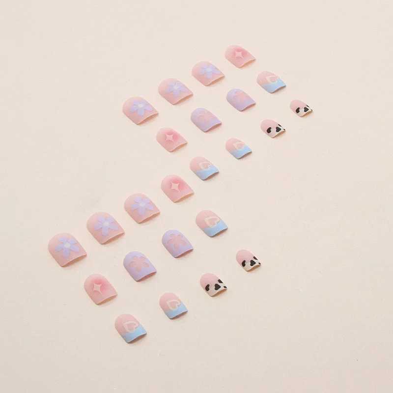 24 PCs Fake Nails with 1 Nail Glue and 1 Nail FileXJ2410