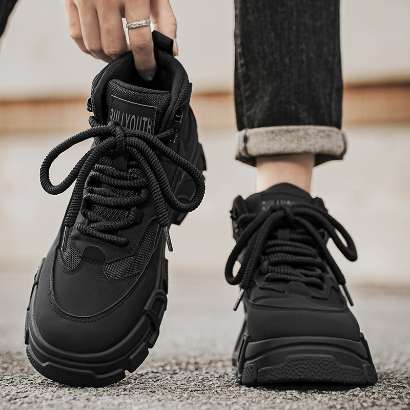 Winter Snow Boots 2024 - Men's & Women's Warm Cotton Shoes (Black) 7757