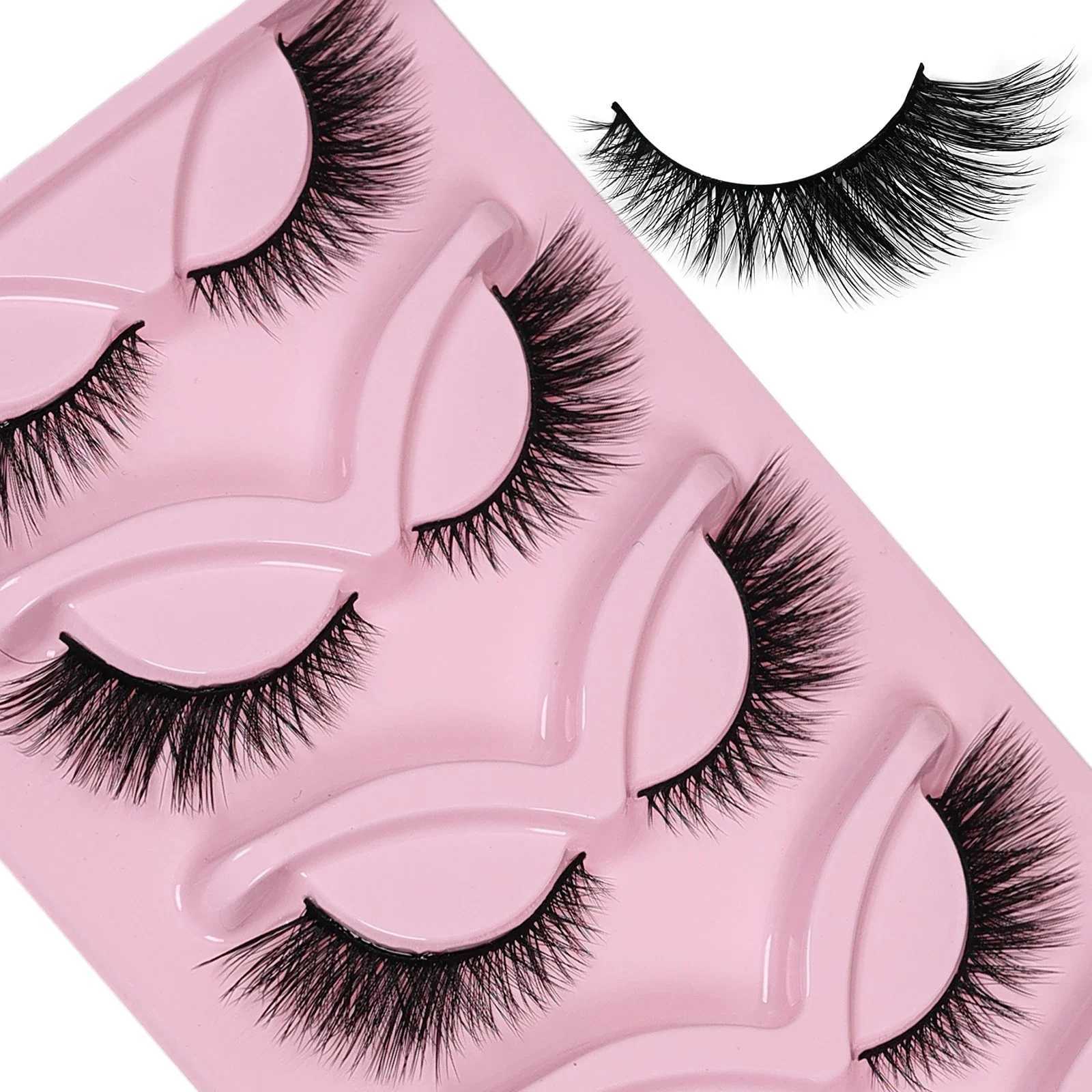 5 pairs of cat eye eyelashes Wispy false eyelashes fluffy cat eye eyelashes extended false eyelashesW241024