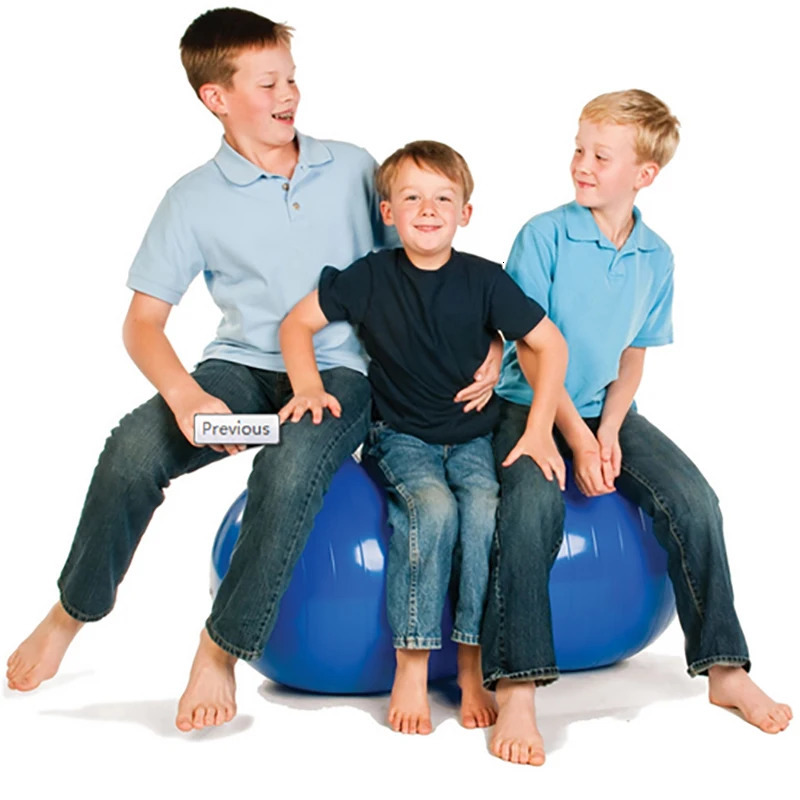 Durable Explosion proof Fitness Stable Exercise Peanut Ball Aerobic Yoga Ball Training Fitness Ball with Inflatable Tool 241025