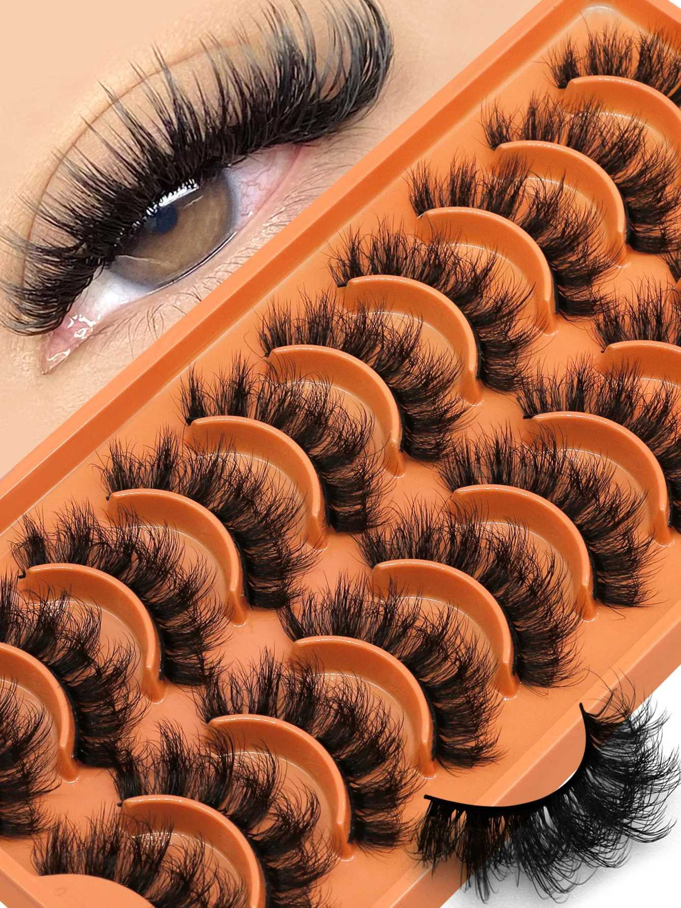 Groinneya fluffy eyelashes 3D artificial mink eyelashes natural false eyelashes dramatic soft eyelashes eyelash extension makeupW241024