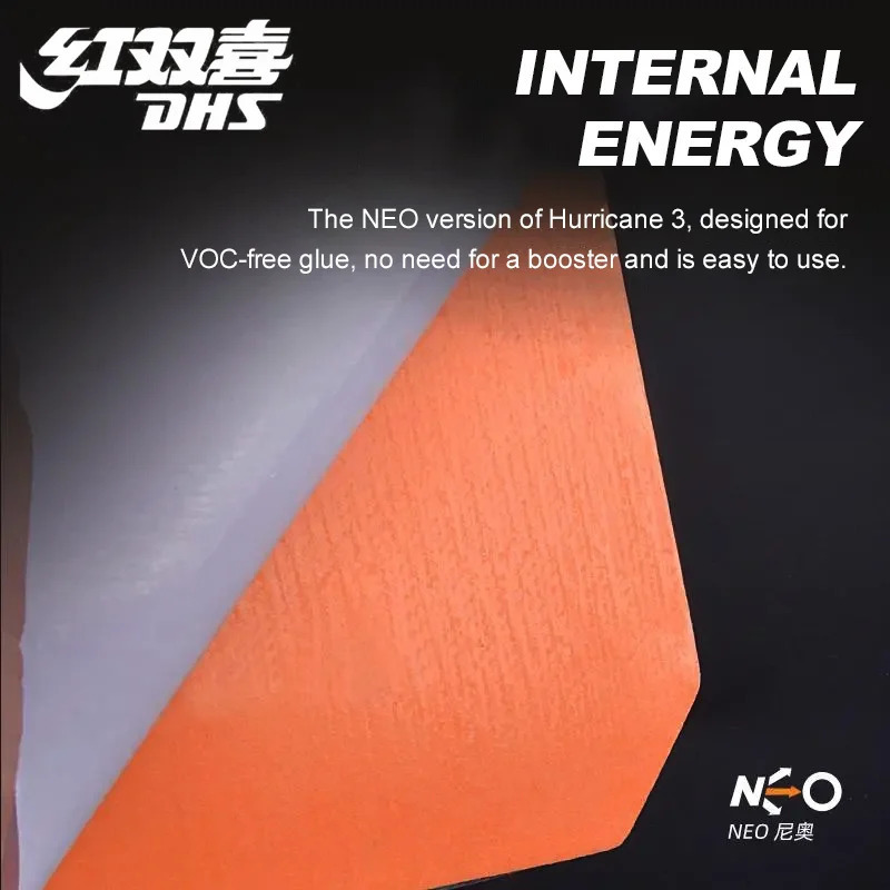 Original Neo Hurricane 3 Table Tennis Rubber Sticky Professional Ping Pong with Highdense Sponge for Attack Loop 241024