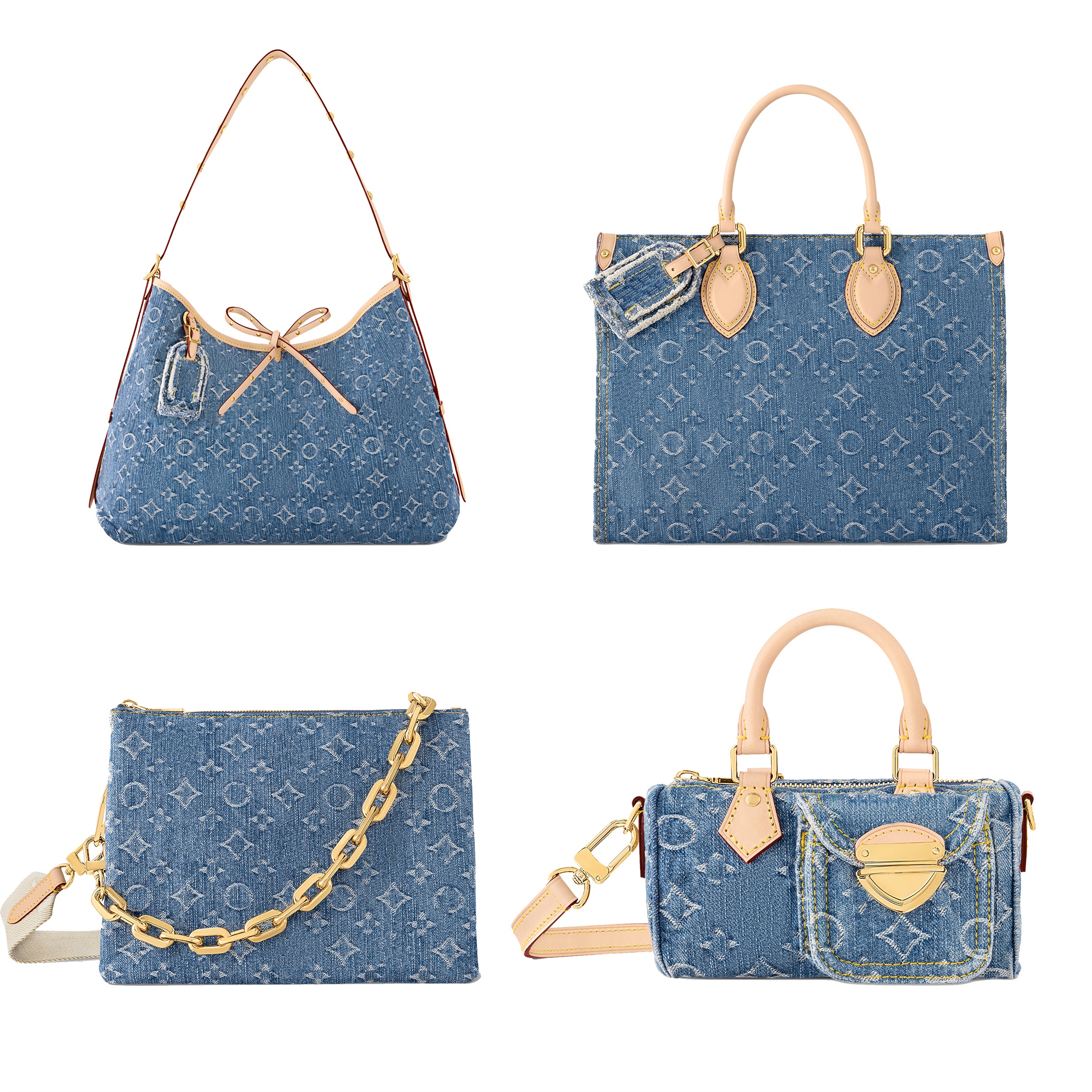 Luxurys summer sunset hill pochette denim bag designer handbag carryall croissant mens Clutch on the go Tote Bag for woman Crossbody shop Shoulder cowboy travel Bags