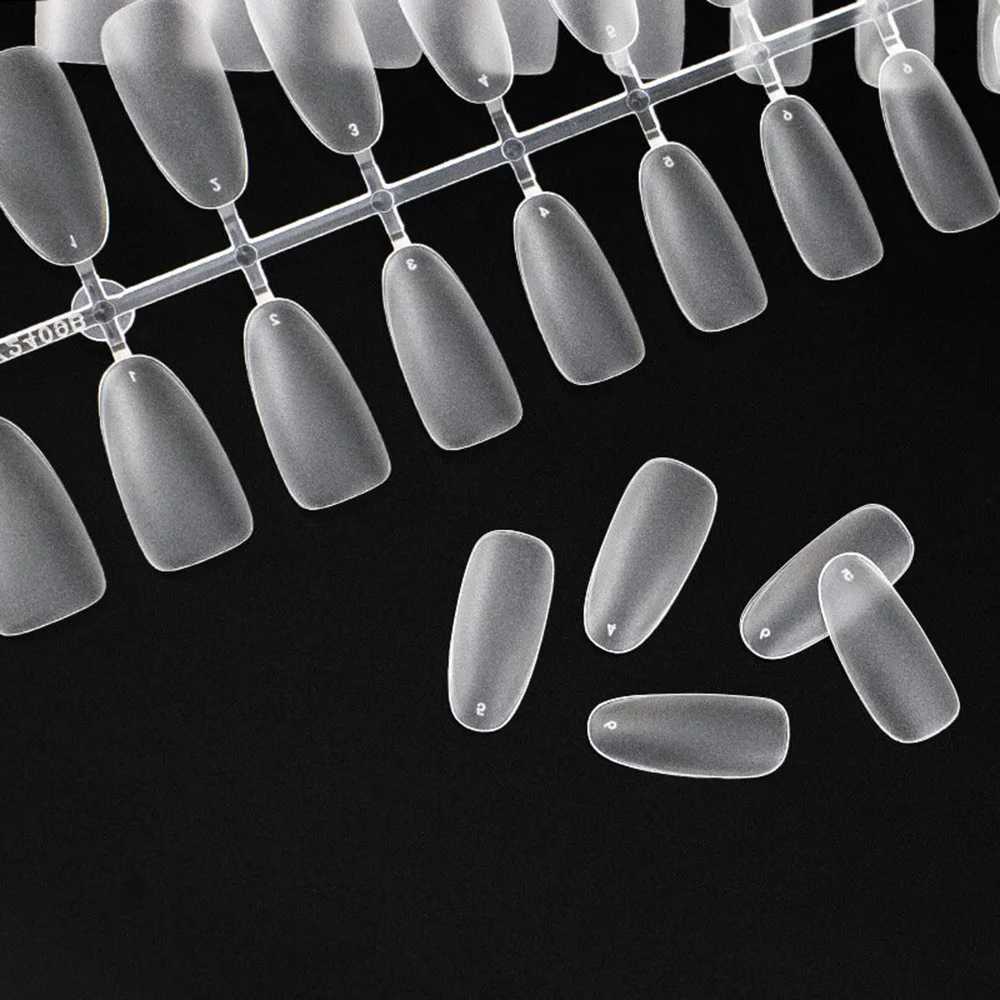120pcs Matte fake nails Coverage transparent False Nails Tips FrenchXJ241025
