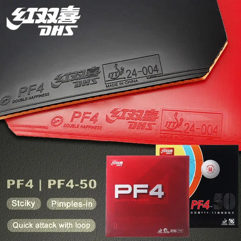 Original PF4 50 Table Tennis Rubber Sticky Pimplesin Ping Pong for Loop Driving with Attack 241024
