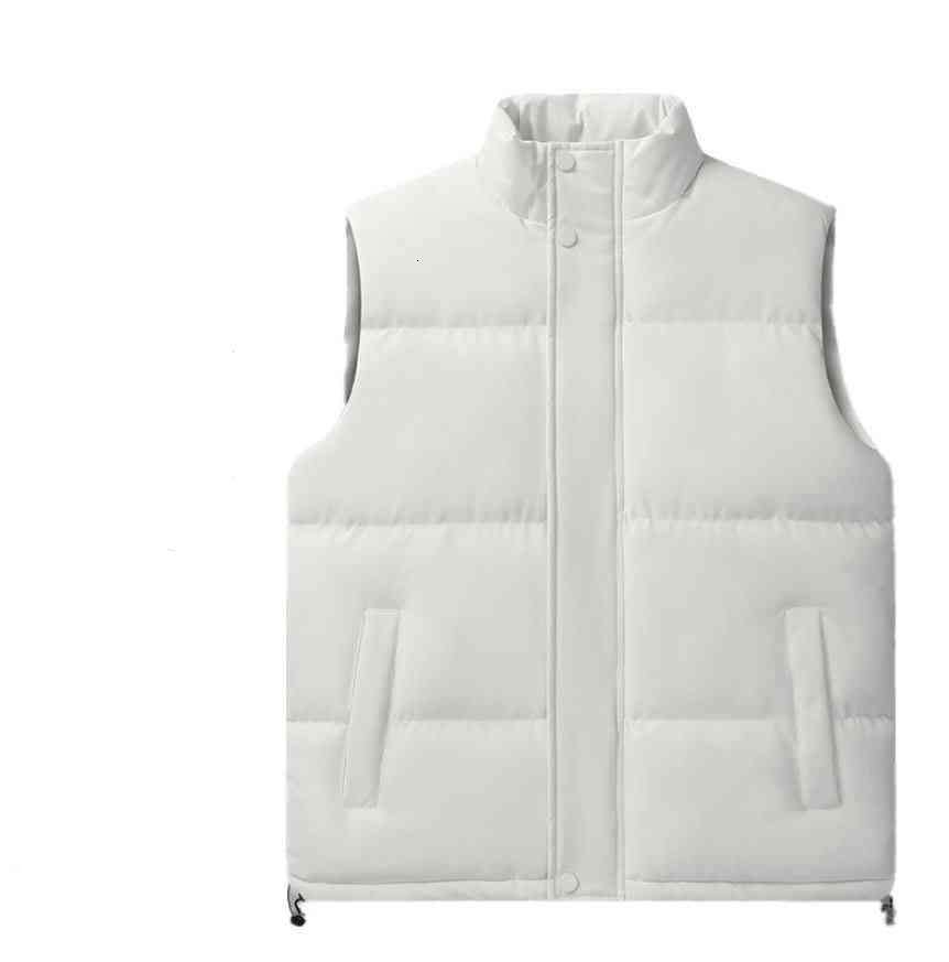 Men's vest designer jacket vest luxury silk cotton women's vest feather filling material jacket gray black and white blue popular couple jac