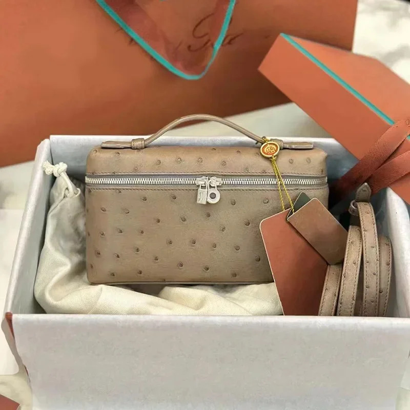 Ostrich Leather Crossbody Bag: Stylish & Versatile 2024 Handbag dh911125171