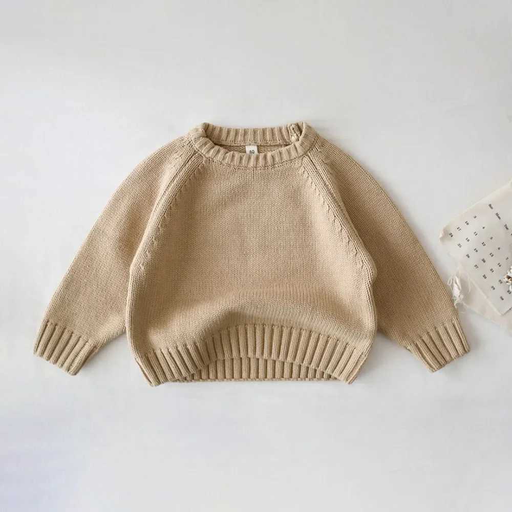 Childrens sportswear thick and warm boys clothing short girls clothing Pullover Knitwear autumn and winter childrens clothing W241025